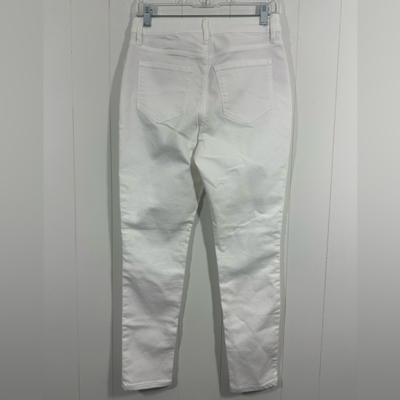NWT Old Navy Jeans Womens Sz 4 White Super Skinny High Rise Denim Stretch - Picture 7 of 11